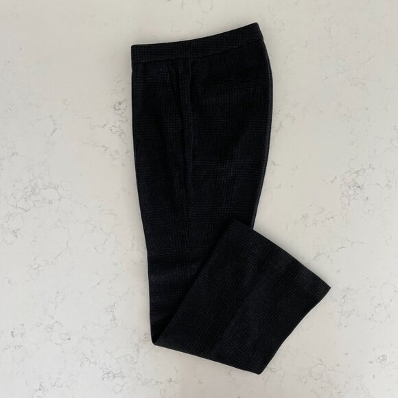 Massimo Dutti Wool Alpaca Blend Houndstooth Pattern Subtle Flare Pants Grey Sz 8 - Picture 9 of 13